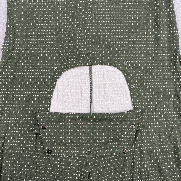 Hearth & Hand Magnolia One Piece Christmas Pajama Sz 2XL Green Dotted Butt Flap - Picture 5 of 16